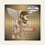 Funny Cupid Missed Fridge Magnets