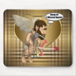 Funny Cupid Missed Mousepads