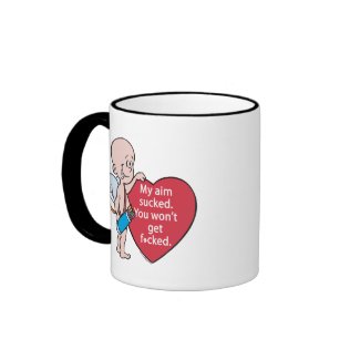 Funny Cupid's Aim Sucks Mug mug