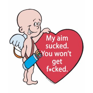 Funny Cupid's Aim Sucks T-shirts shirt