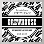 Funny Custom BREWERY Beer Maker's Sign Print