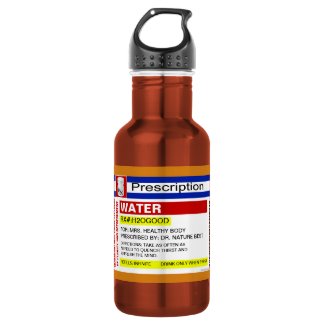 Funny Custom Prescription Water Drinking Beverage 18oz Water Bottle