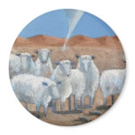 Funny Custom  Sheep And Tornado Magnet