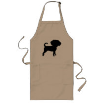 Funny Cute Big Head Puggle Dog Apron