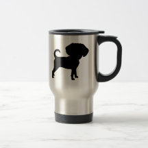 Funny Cute Big Head Puggle Dog Coffee Mug