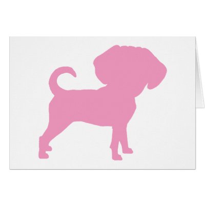 funny cute. Funny Cute Big Head Puggle Dog (pink) features our fun, cute big-headed puggle dog caricature silhouette. This is the pink version.