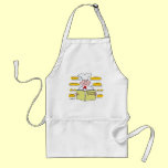 Funny Cute Bread Baker Cartoon Apron