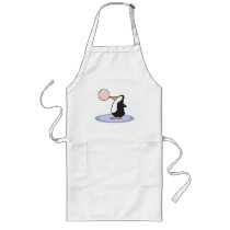 funny cute bubble gum penguin aprons