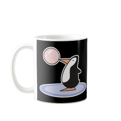 funny cute bubble gum penguin mugs by doonidesignsanimals