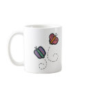 funny cute cartoon butterflies mugs
