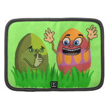 Funny Cute Easter Eggs Cartoon Folio Planner