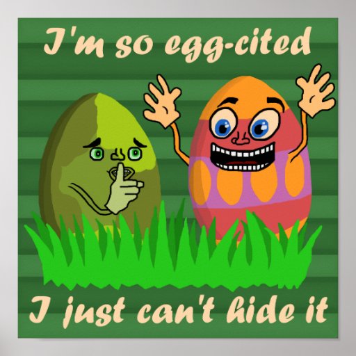 funny_cute_easter_eggs_cartoon_poster ...