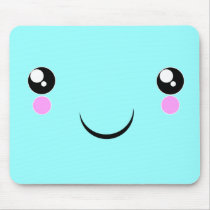 funny cute girls Kawaii Face mousepad by kawaiitshirts funny cute girls Kawaii Face mousepad