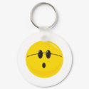 funny cute hippie smiley face keychains