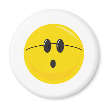funny cute hippie smiley face magnets