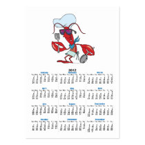 funny cute lobster cook chef business card