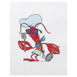 funny cute lobster cook chef flyers