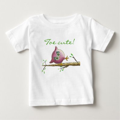 Funny & Cute Owl on a Branch Shirt