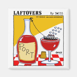 Funny Cute Port Wine Cartoon Kitchen Fridge Magnets