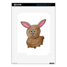 Funny Cute Rabbit. iPad 3 Decal