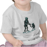 Funny cute robot and robot baby t-shirt design