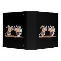 funny cute silly wedding pigs bride groom binders