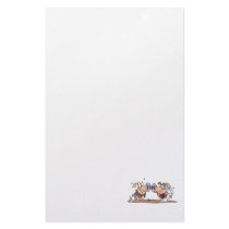 funny cute silly wedding pigs bride groom custom stationery