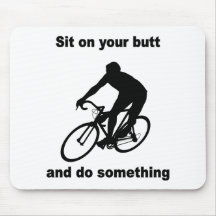 Funny cycling mouse mats
