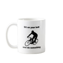 Funny cycling coffee mugs