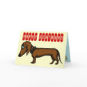Funny dachshund birthday card