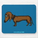 Funny dachshund mousepad design