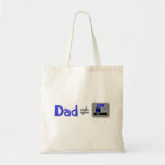 Funny Dad Not Equal ATM Canvas Bag