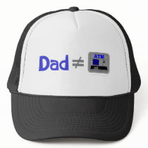 Funny Dad Not Equal ATM Mesh Hats