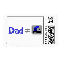 Funny Dad Not Equal ATM Stamp