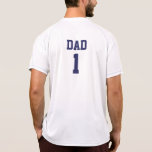 Funny Dad personalized number & name sports jersey t-shirts