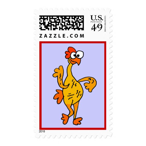 Funny Dancing Rubber Chicken Postage Stamps Zazzle