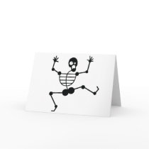 Funny Dancing Skeleton cards