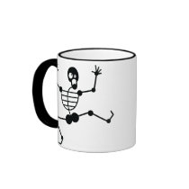 Funny Dancing Skeleton mugs