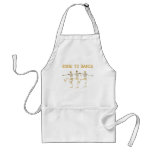 Funny Dancing Skeletons Bone To Dance Cartoon Apron