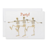 Funny Dancing Skeletons Bone To Dance Cartoon Custom Announcement