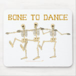 Funny Dancing Skeletons Bone To Dance Cartoon Mousepads
