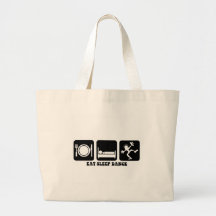Funny dancing tote bag