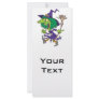 funny dancing witch halloween cartoon custom rack card