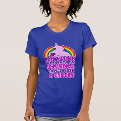 Funny Delusional Unicorn (distressed vintage) T Shirts