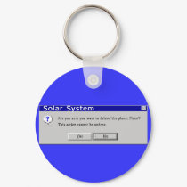 Funny Demoted Pluto Design keychains by AstroBaby Funny Demoted Pluto Design keychains