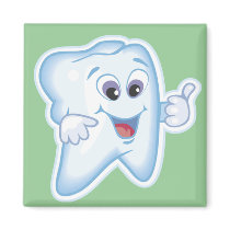 Funny Dental Health Fridge Magnet