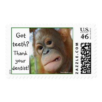 Funny Dentist Appreciation stamp