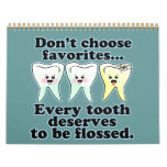 Funny Dentist Dental Hygienist Wall Calendar