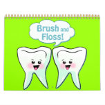 Funny Dentist Dental Hygienist Wall Calendar