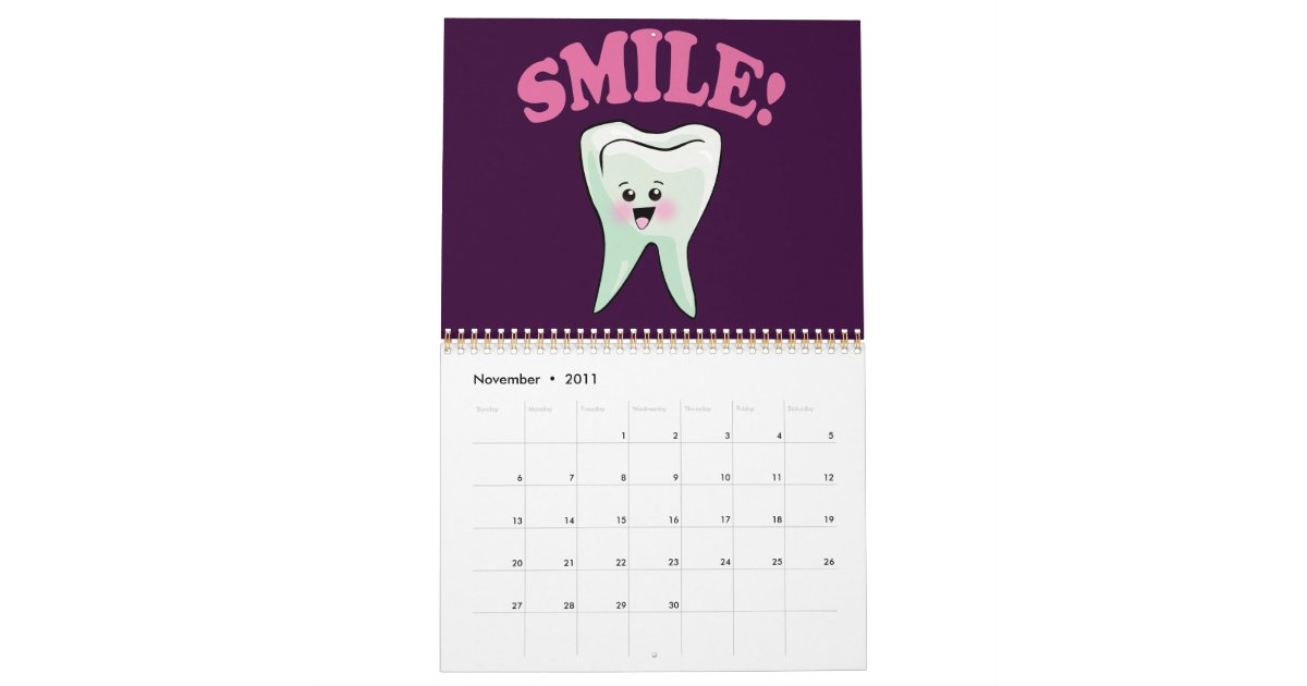 Funny Dentist Dental Hygienist Calendar Zazzle